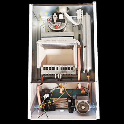 40kw ওয়াল মাউন্ট গ্যাস বয়লার ডুয়াল ফাংশন এলপিজি গ্যাস বয়লার গোল্ডেন শেল