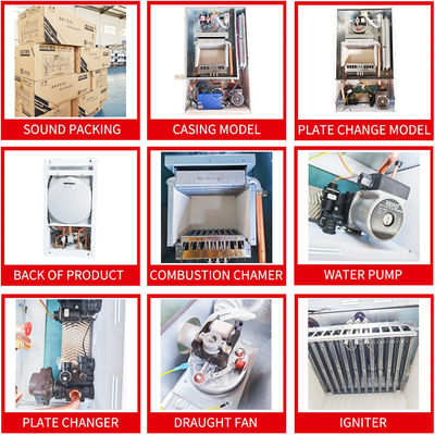 বহুমুখী শেল ওয়াল হ্যাং বয়লার 32kw ​​বৈদ্যুতিক কম্বিনেশন বয়লার ওয়াটার হিটার