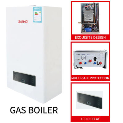 L1PB28-A(F4) 28Kw ওয়াল মাউন্ট করা স্টেইনলেস স্টীল শেল গ্যাস বয়লার কেসিং স্টাইল