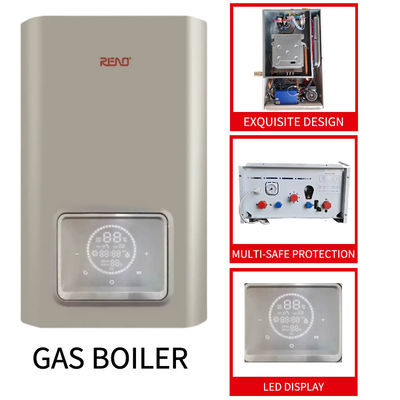 L1PB28-A(F4) 28Kw ওয়াল মাউন্ট করা স্টেইনলেস স্টীল শেল গ্যাস বয়লার কেসিং স্টাইল