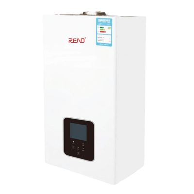 হোয়াইট ওয়াল হ্যাং কম্বি বয়লার 24kw টাচ স্ক্রিন এলপিজি গ্যাস ওয়াটার বয়লার
