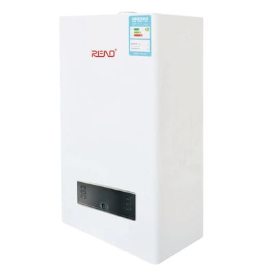 ব্রাউন প্যানেল ওয়াল মাউন্টড কম্বি বয়লার 32kw টাচ স্ক্রিন এলপিজি / প্রাকৃতিক গ্যাস বয়লার
